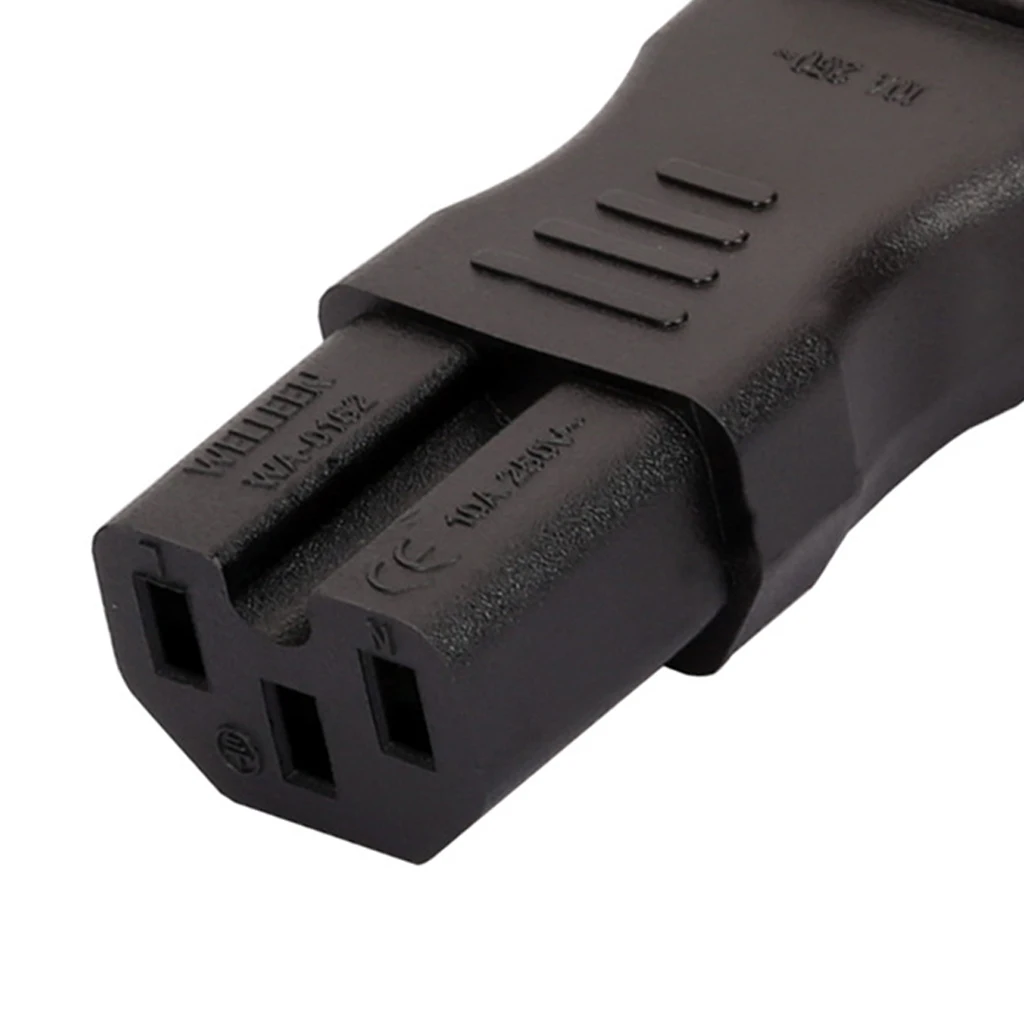 IEC 320 C14 Male To C15 Plug Female Power Plug Adapter Converter,WA-0162