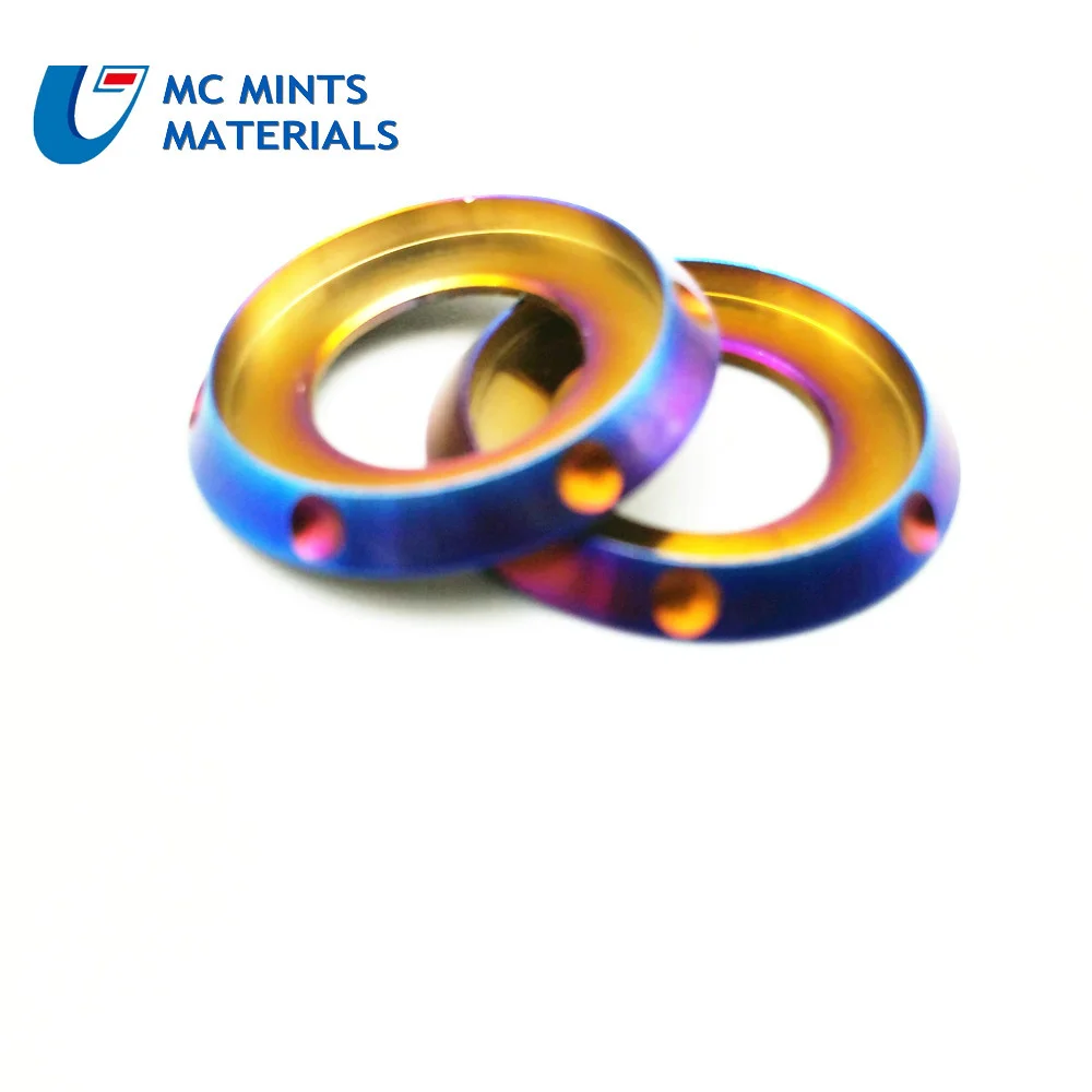 Titanium washer M10 Gasket Blue color  (1)