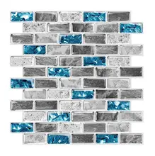 EasyTiles DIY üç boyutlu duvar çıkartmaları için karavanlar, su geçirmez ve küf geçirmez üç boyutlu duvar sopa-1 sac
