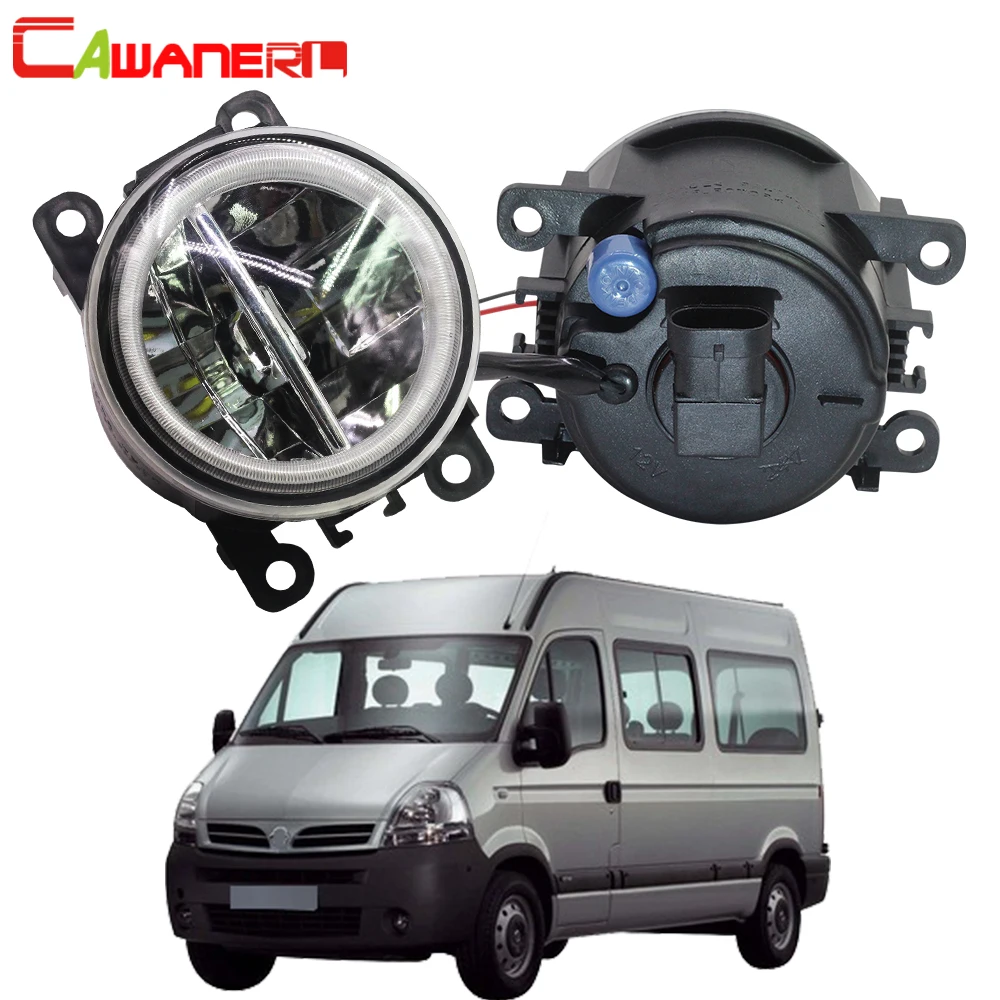 

Cawanerl 2 X Car 4000LM LED Lamp Fog Light + Angel Eye DRL 12V For Nissan Interstar 2002 2003 2004 2005 2006 2007 2008 2009 2010