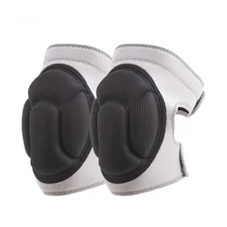 Genouillères antidérapantes en Silicone EVA, 1 paire de coussinets épais pour le Football et le volley ball, protège la sécurité du cyclisme 