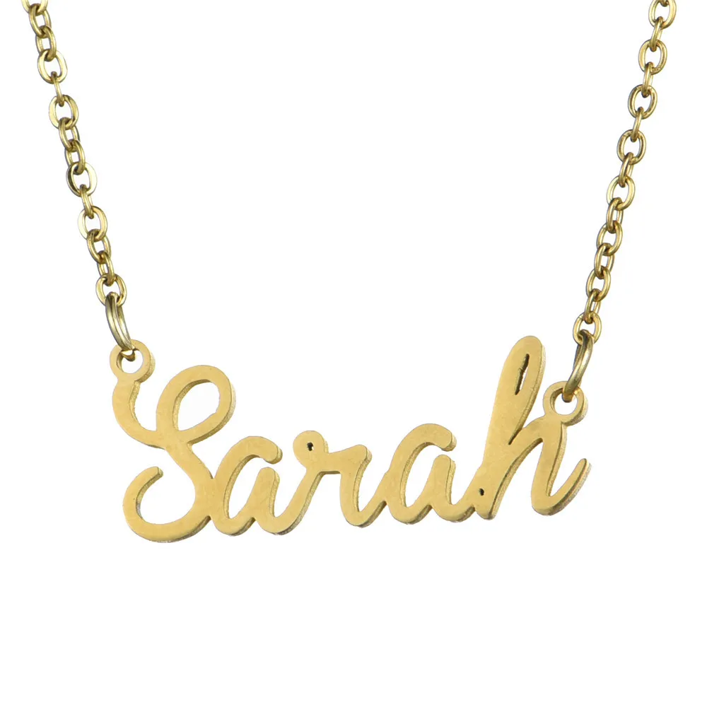 

Rananim Hot Selling Kayla Olivia DIY Cool Titanium Steel English Lettered Name Necklace