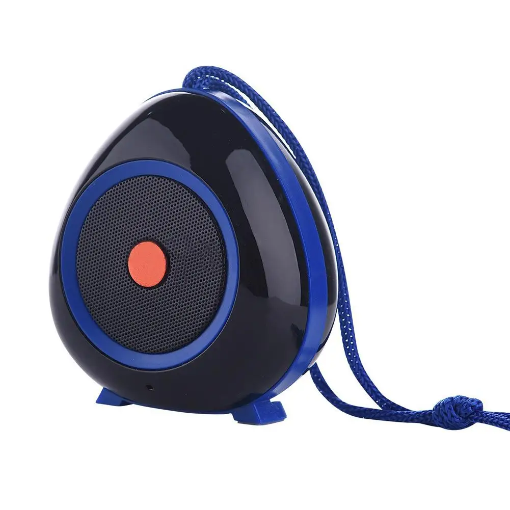 Мини беспроводной Bluetooth динамик Многофункциональный USB радио карта компьютер FM динамик TF USB Super Bass Колонка акустическая система - Цвет: Blue