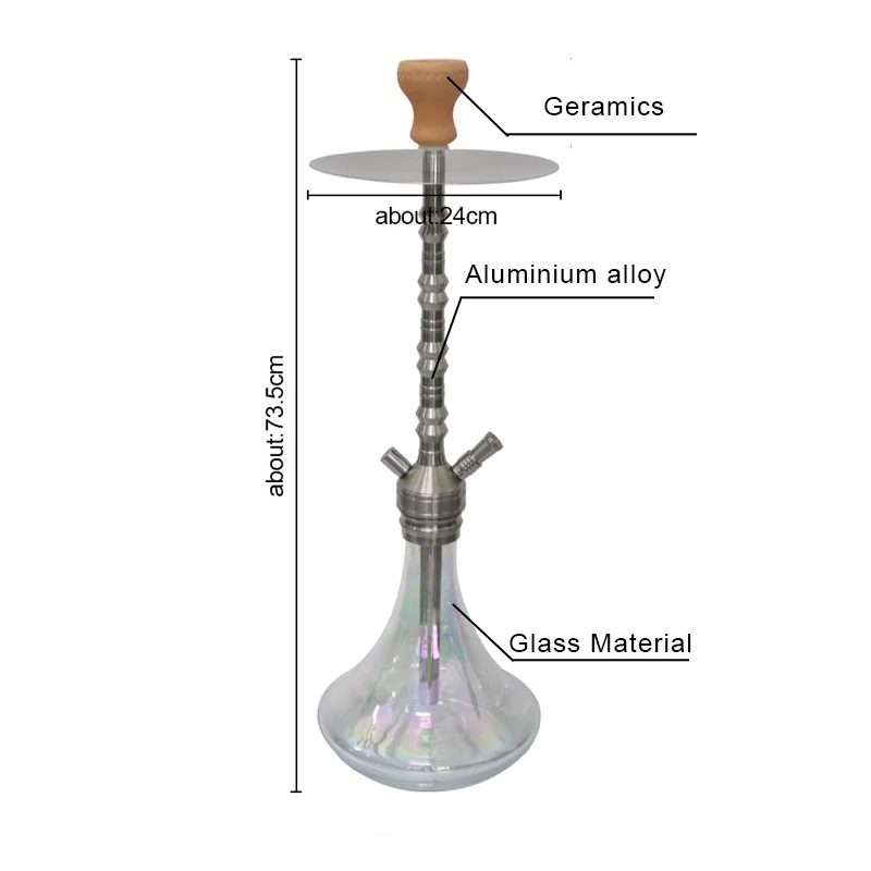 Большой размер стандартный набор для кальяна шланг чаша щипцы аксессуары