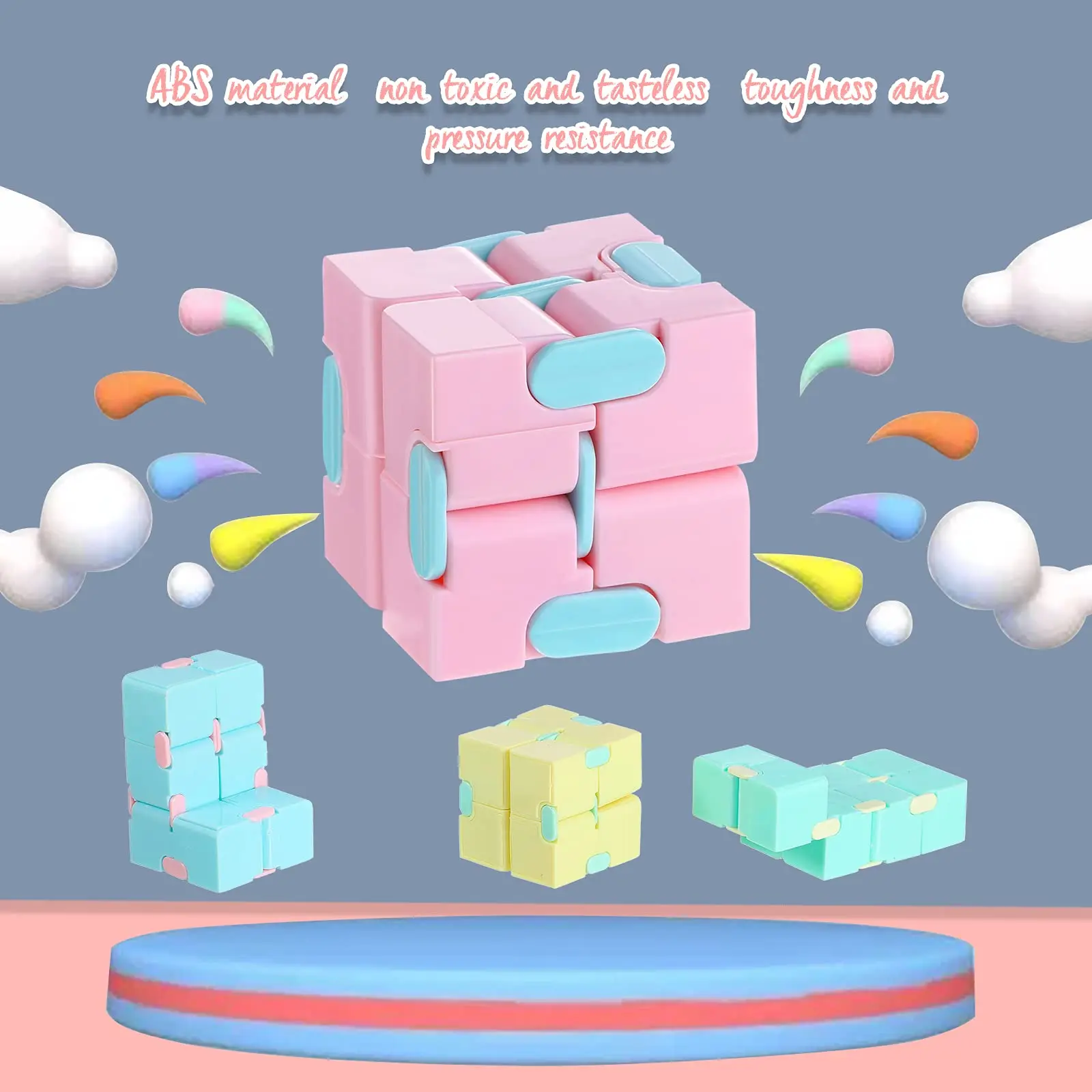 Upgrade Anti-stress Infinite Cube Infinity Cube Office Flip Cubic Puzzle Stress Reliever Autism Toys Unisex Stress Relief Toy AA 3 Upgrade Anti-stress Infinite Cube Infinity Cube Office Flip Cubic Puzzle Stress Reliever Autism Toys Unisex Stress Relief Toy AA 3