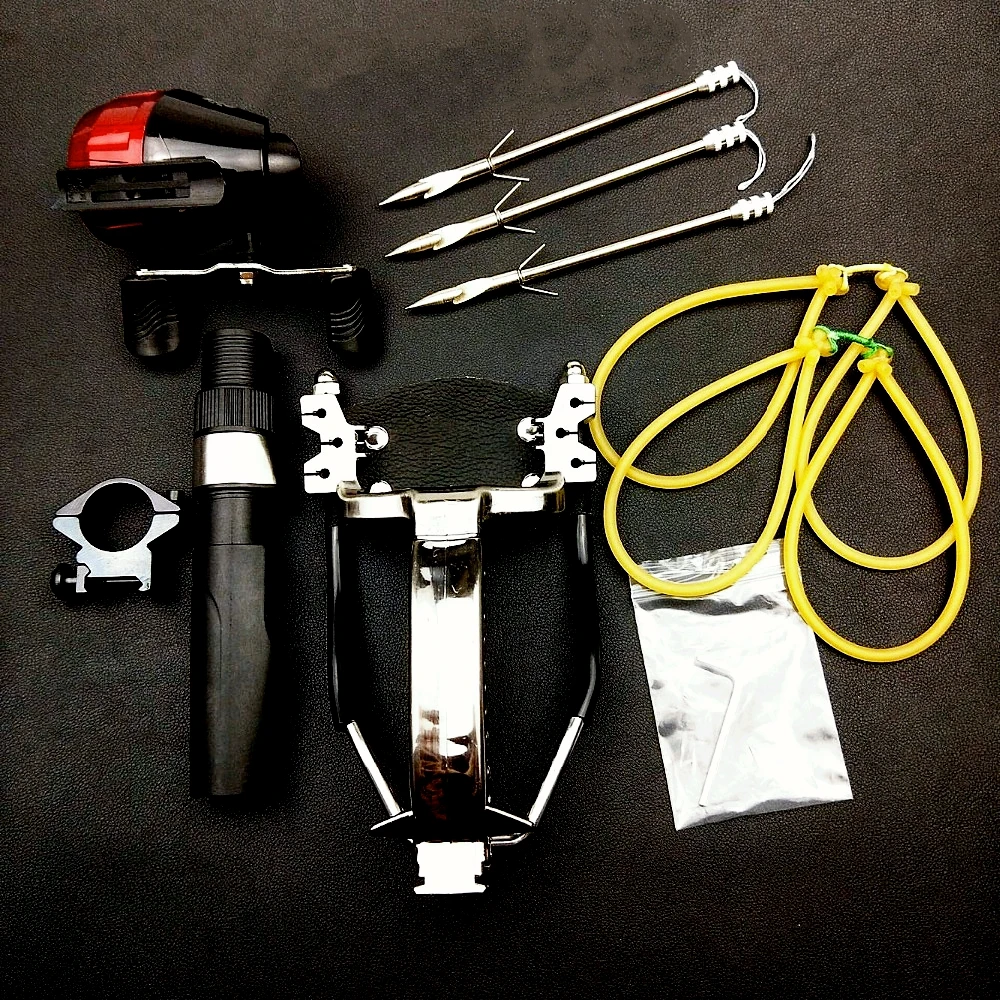 New Powerful Multi-Function Archery Bowfishing Shooting Fish Slingshot Hunting Bow Fishing Kit | Спорт и развлечения