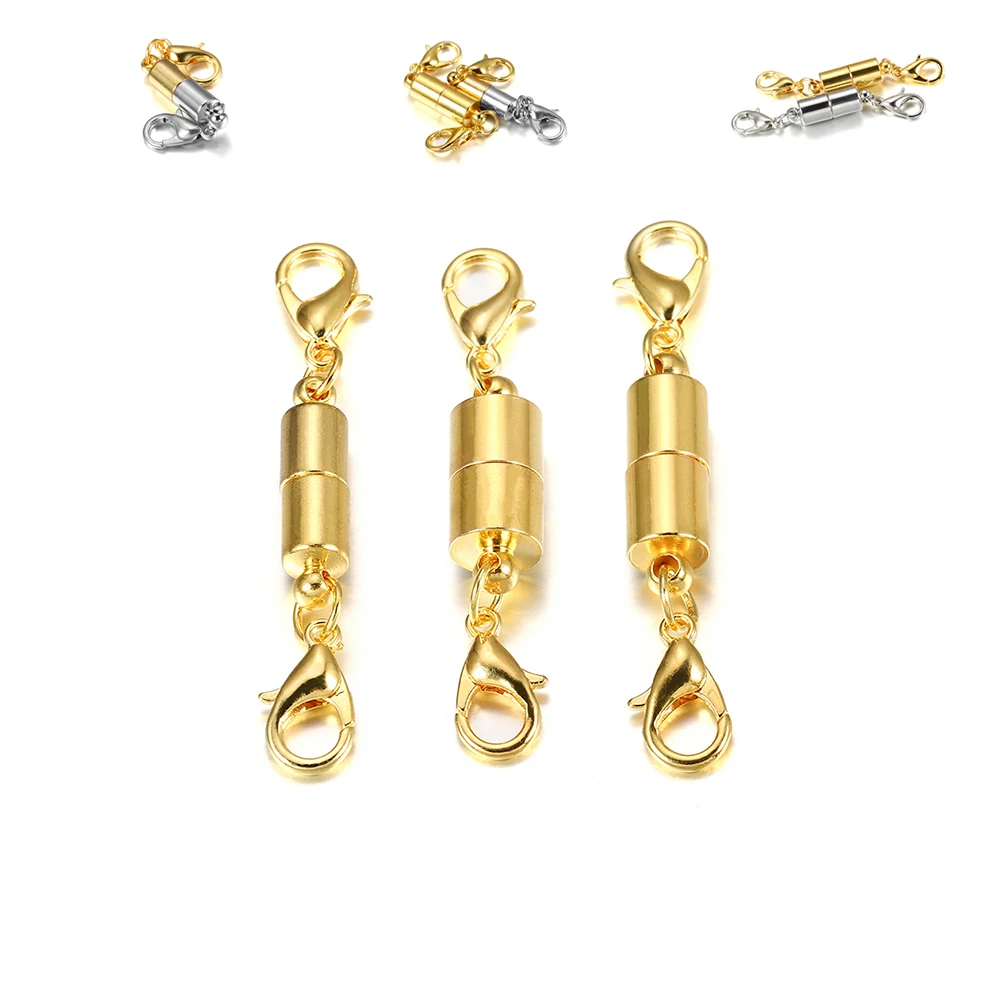 Cierre magnético de langosta, ganchos para pulseras, collares, cierres magnéticos, accesorios para hacer joyas DIY, 5 unidades por lote|Piezas de cierre y de joyería| AliExpress
