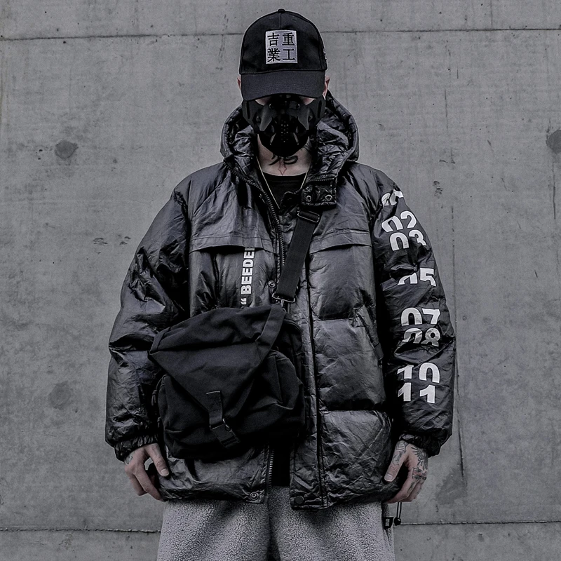 2019 Мужская Уличная зимняя куртка ветровка Harajuku куртки карманы набедренный хоп