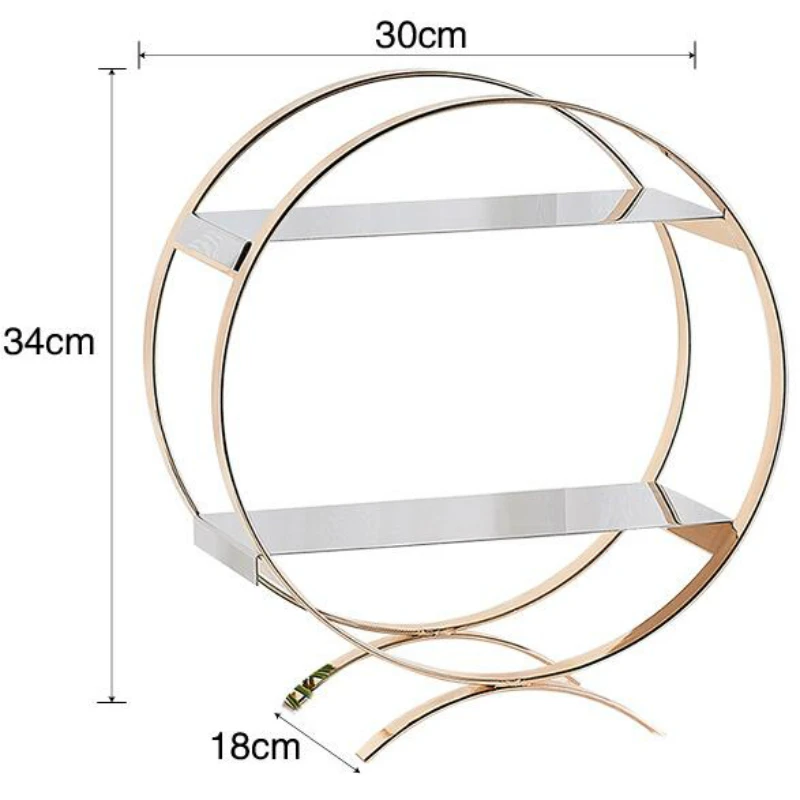 Креативный металлический двойной Слои подставка для свадебного торта чудодейственное, с ПВА десерт круглые Дисплей для дома, инструменты для украшения торта - Цвет: A