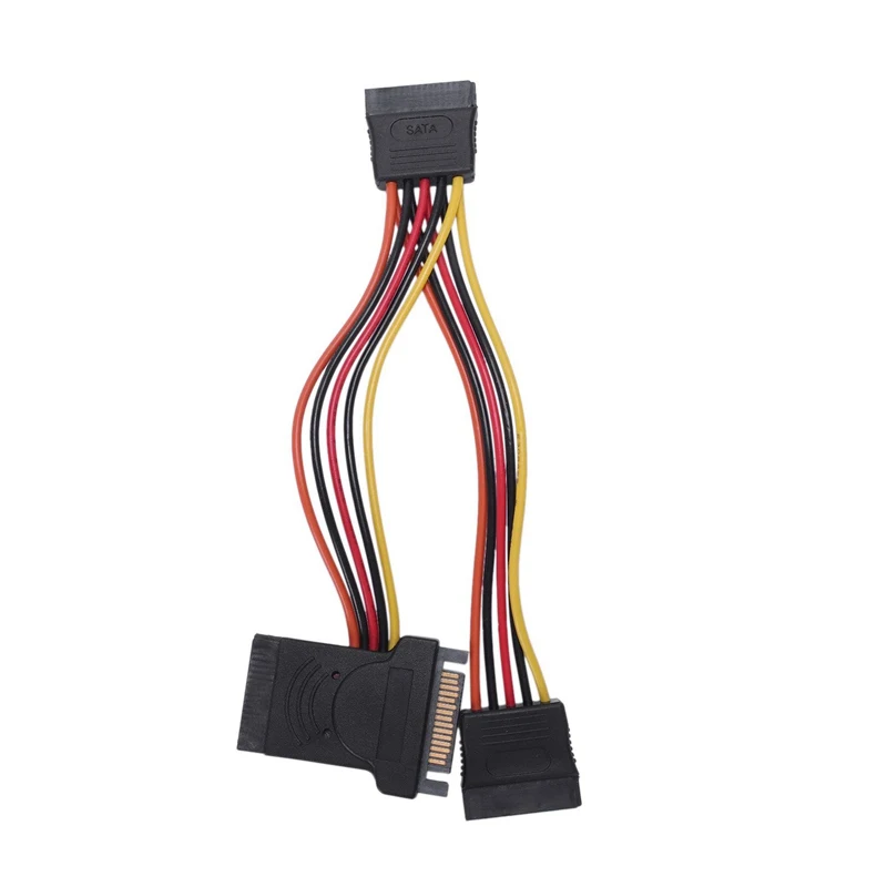 Sata Hard Drive Power Cord 15Pin One Minute Two Three Transfer Cable Male To Female | Электроника