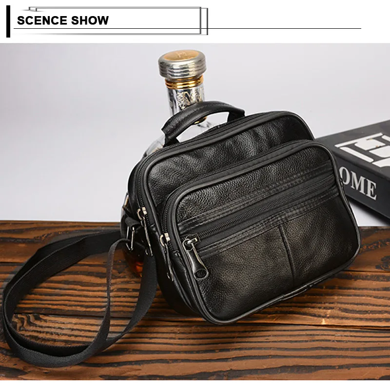 Винтажные мужские сумки из натуральной кожи, мужские сумки CowhideCrossbody, повседневный деловой портфель, сумка-мессенджер, Мужская Дорожная сумка на плечо