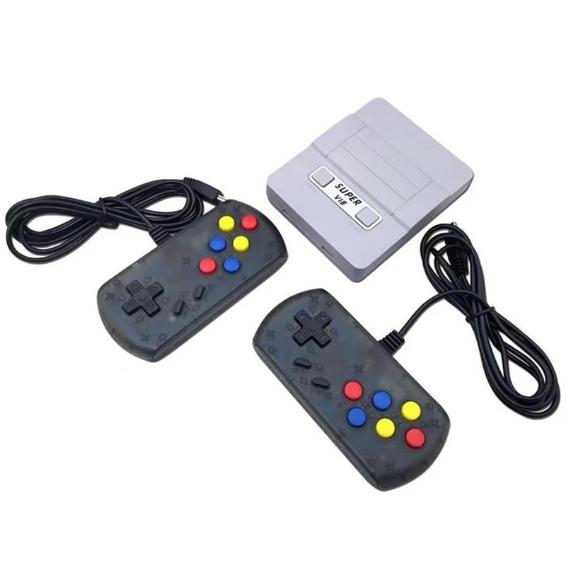 Супер VIB ТВ игры Вибрация Мини ТВ игровая консоль 8 бит Ретро видео игровая консоль встроенный 169 игры Ручной игровой плеер подарок - Цвет: Gray