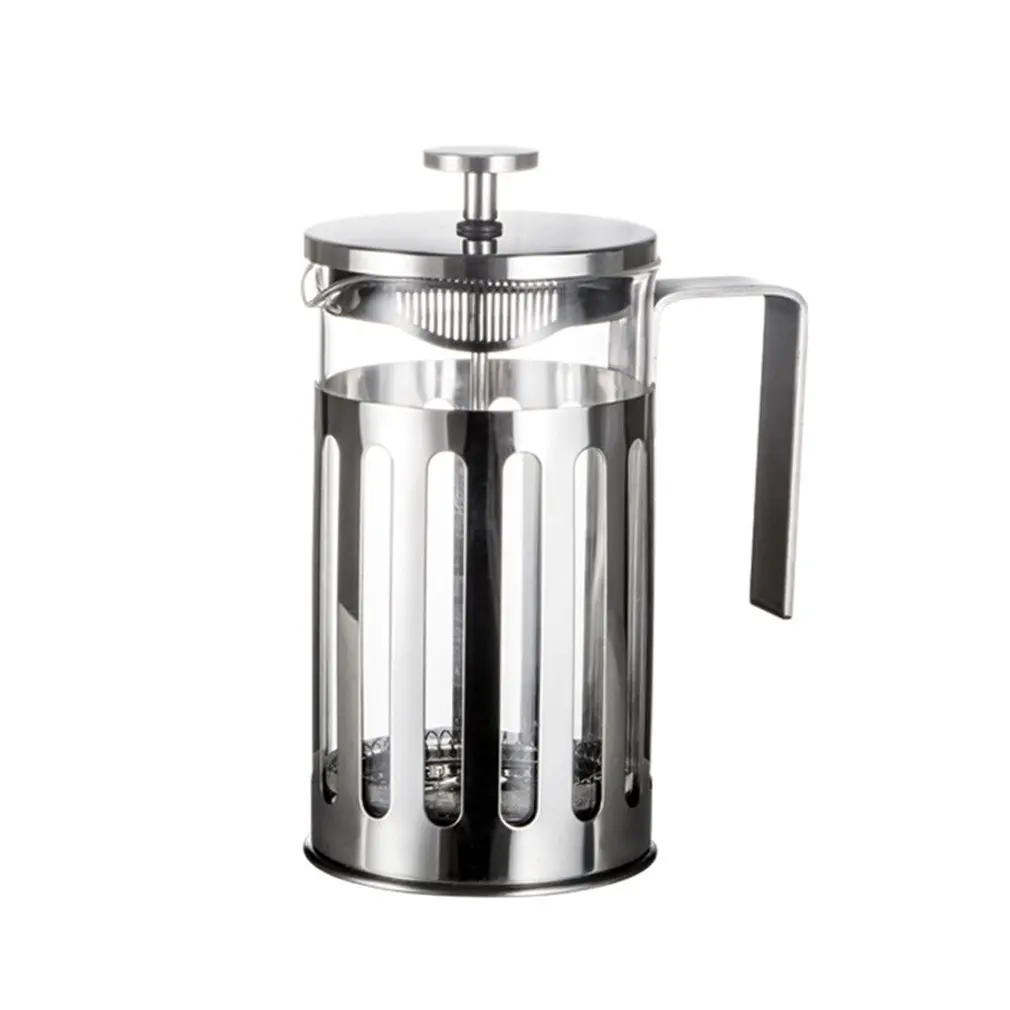Stainless Steel French Press Coffee Maker Cafetiere Percolator Tool
Insulated Coffee Tea Brewer Pot With Filter Baskets