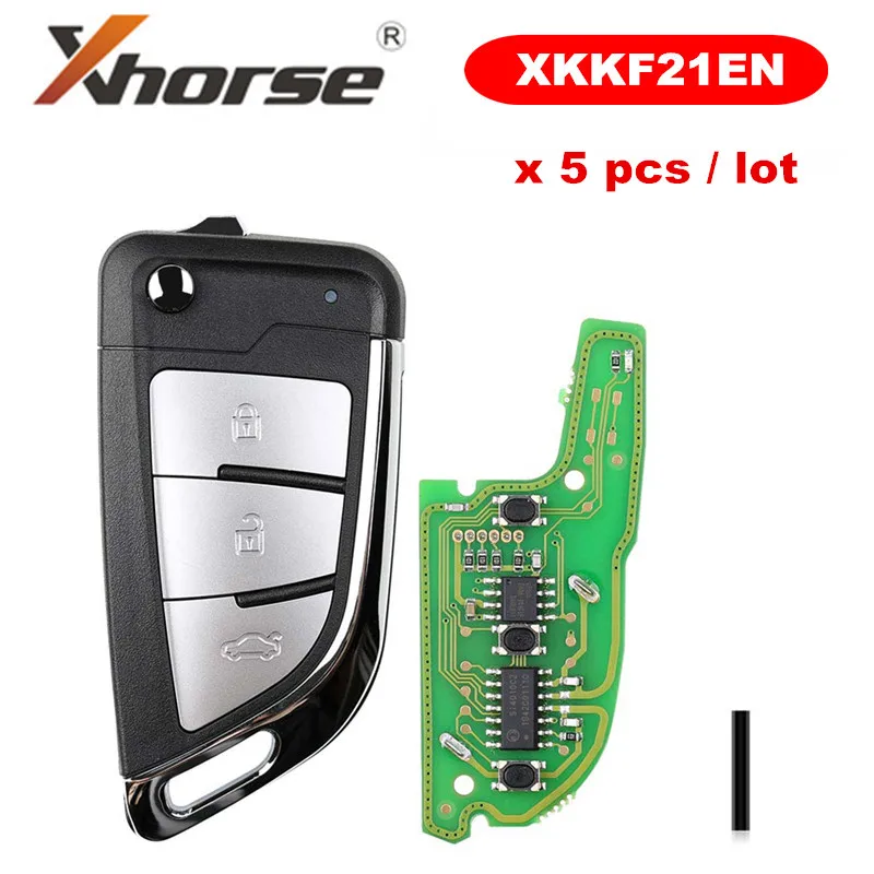 Xhorse XKKF21EN ( Flip 3BTN ) VVDI KNIFE 2 Style для Key Tool 5 шт./лот| |