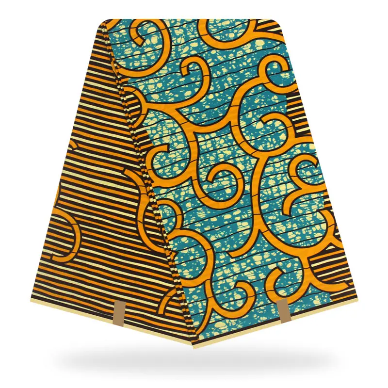 Настоящий воск Анкара африканская ткань Воск Принт ткань высокое качество ткани африканская хлопок африканская восковая ткань - Цвет: YJ751029C3
