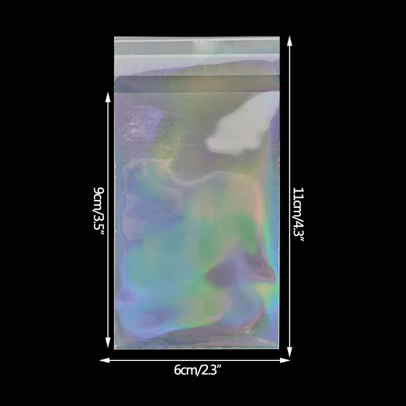20pcs Broken Gemstone Glass Little Stars Laser Flashing Card Film Holographic Idol Photo Card Sleeves Tarot Super Card Protector 4