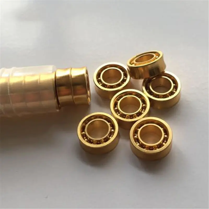 6pcs R188KK UR188 Gold Plated Bearing Fidget Spinner Yoyos Fan fidget toys