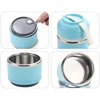 Three-Layer Leak-Proof Lunch Box Outdoor Bento Portable Food Storage Container Stainless Steel Flask Set For School Kids ► Photo 2/6