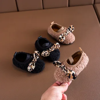 

Winter Girls Casual Fur Cotton Shoes Princess Beanie Shoes Baby Shoes Children's Shoes Baby Girl Shoes