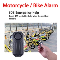 Télécommande de sécurité sans fil, étanche, pour vélo, moto, véhicule électrique, détecteur de vibrations, capteur d'alarme 