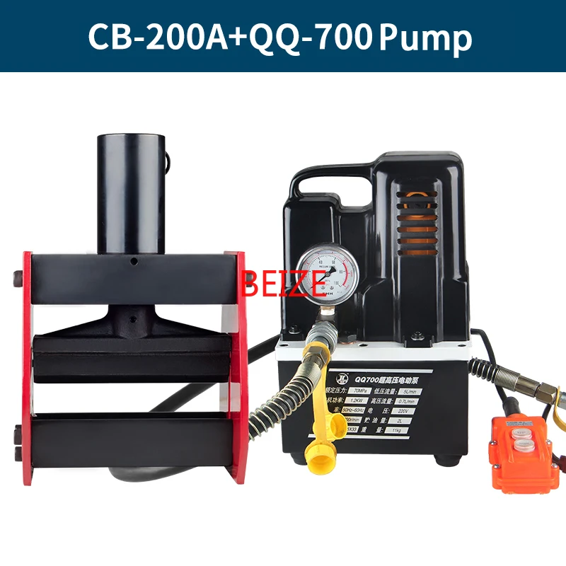 BEIZE CB-200A Hydrauilc шины Бендер медь гибочный инструмент для 12 мм Макс листа, применимый для AL/Cu лист