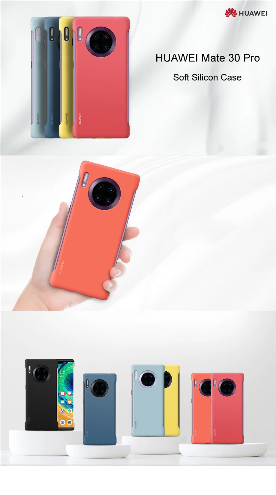 huawei mate 30/huawei mate 30 Pro, мягкий силиконовый чехол, задняя крышка с волокном внутри, чехол для mate 30 mate 30 Pro