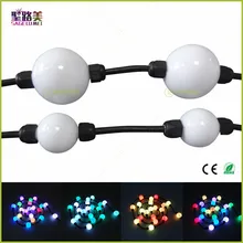 100 шт. 35 мм/50 мм 24 В WS2811 строковый модуль света молочный шар 360 градусов излучающая Пиксельная адресация полноцветное рождественское освещение