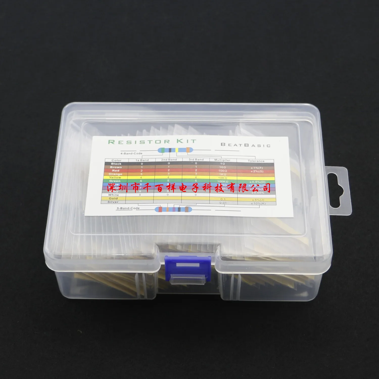 

50 Specification 500 PCs (1R-10 M) 1/4W Metal Film Resistor Pack Boxed