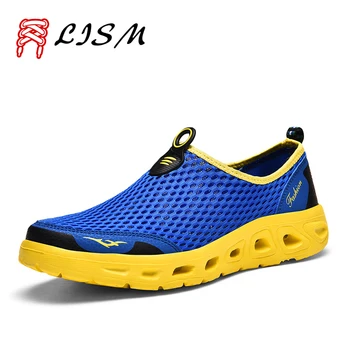 

Men Women Sneakers Swimming Shoes Outdoor Lightweight Quick Dry Upstream Shoes Drain hole Non-slip Walking Beach Seaside Sports