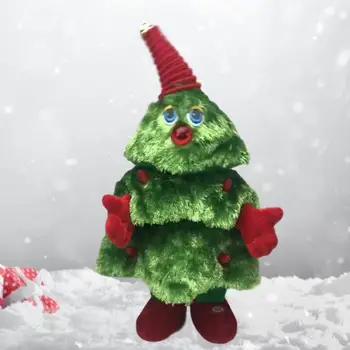

1PCS Christmas Tree Toy Ducing Sing Dance Decoration For Home Merry Christmas Gift For Kids Tree Toy Doll Christmas Decorations