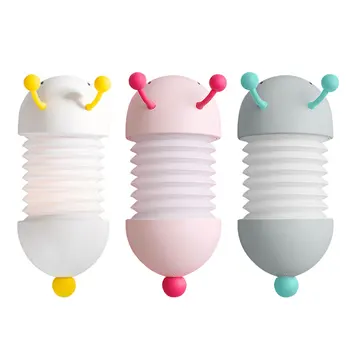 

Creative Caterpillar Shape LED Night-light USB Charging Magnetic Adsorption Wall Lamp Bedroom Lamp Toy Home Gadgets