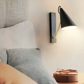 

Zerouno indoor lighting bedroom reading wall lights surface mounted aluminum body fashion led lights bulb black white table lamp
