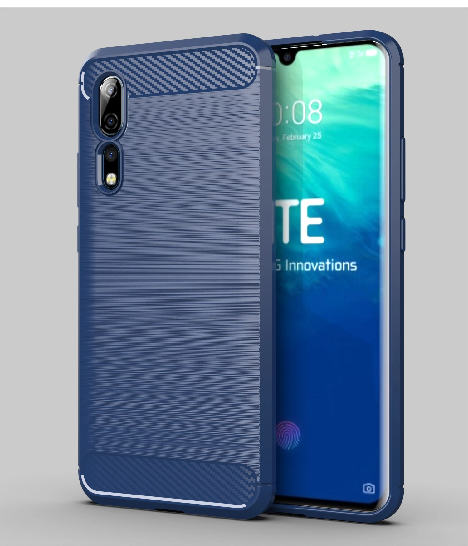 Чехол для телефона zte Axon 10 Pro, роскошный мягкий ТПУ чехол из углеродного волокна для zte Axon 10Pro 5G, противоударный чехол на заднюю панель 6,47 дюйма