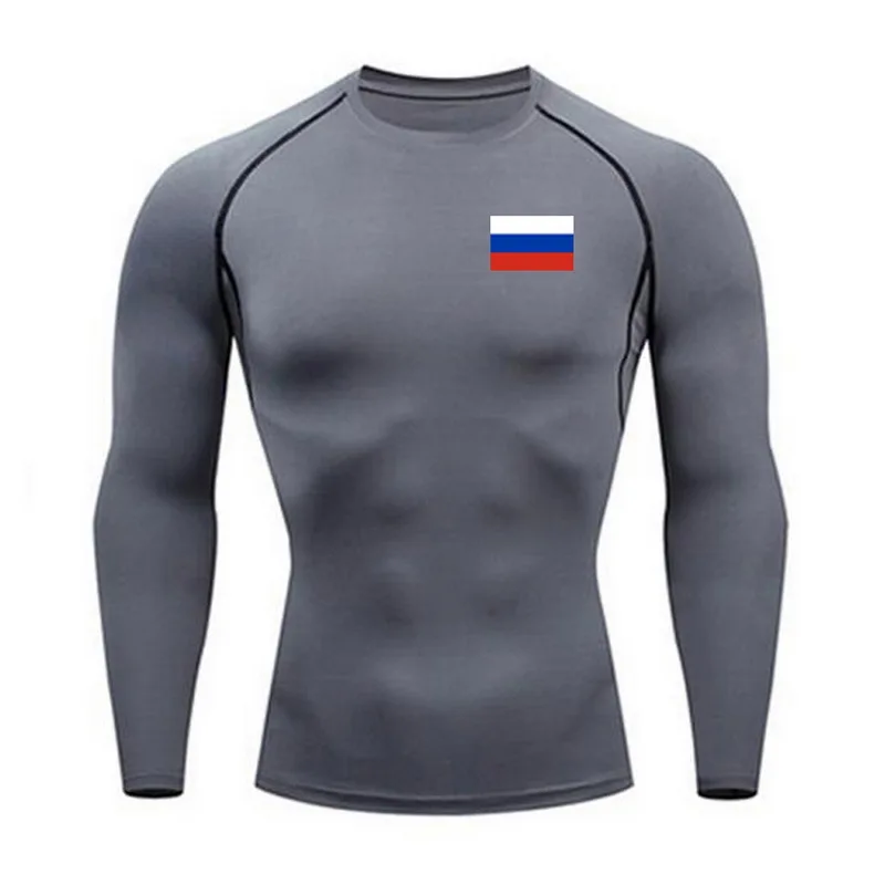 Training jogging new brand quick-drying T-shirt tights thermal underwear suit men's sports league national standard_12
