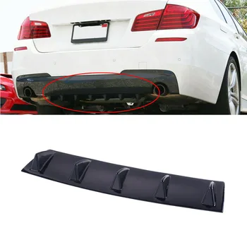 

Universal Car Rear Body Bumper Diffuser Shark 5 Fin Kit Spoiler Car Rear Shark Fin Style Black