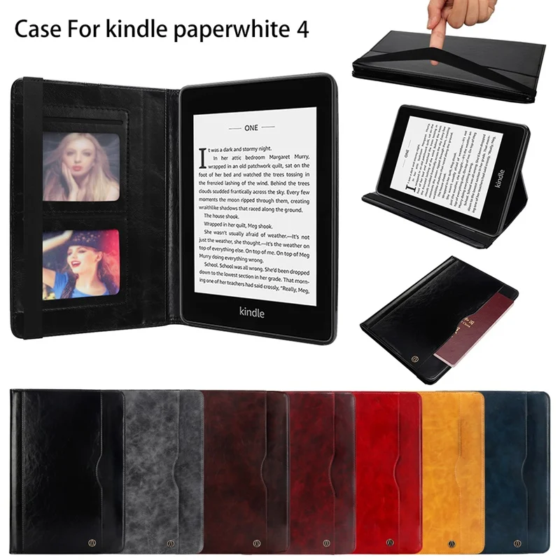 Чехол для Amazon kindle Paperwhite 4 чехол Смарт кожаный Слот для карт планшеты чехол для kindle paperwhite 4 10-го поколения Чехол