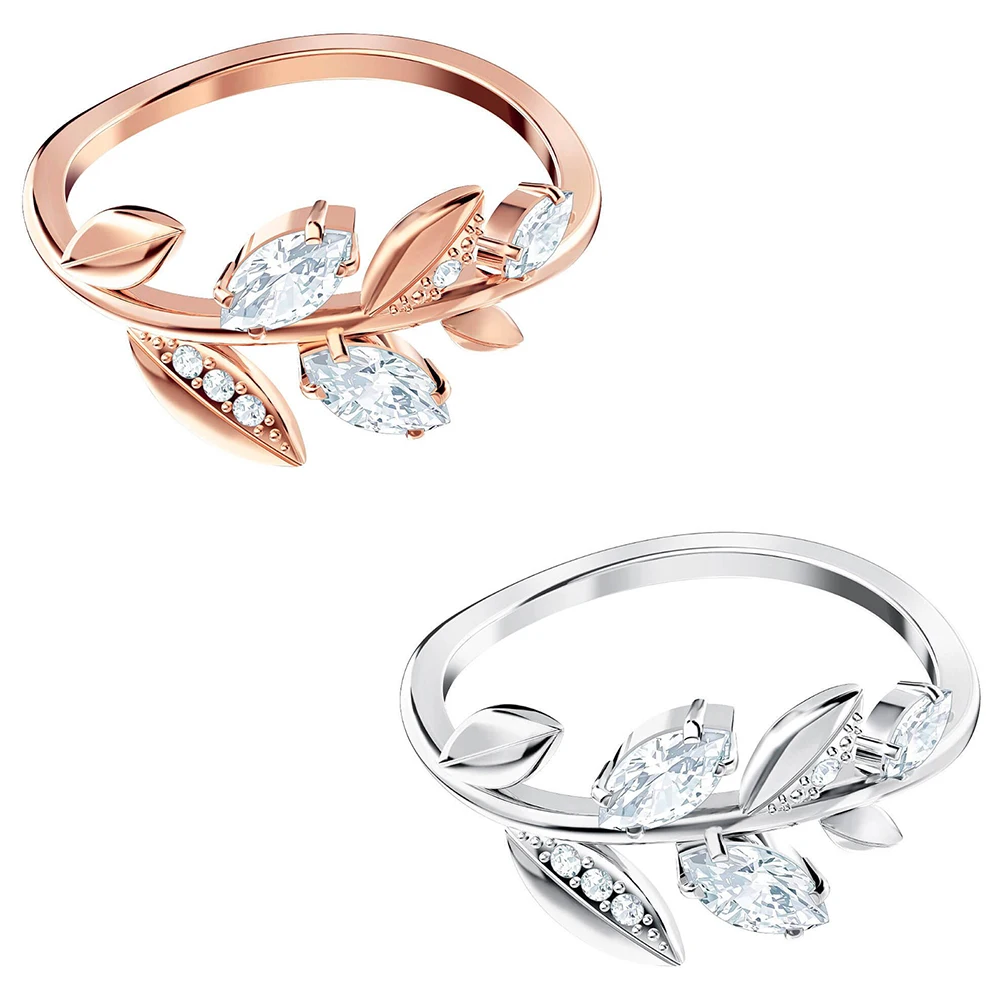 Fashion Exquisite New High Quality Mayfly Fresh Branch Fashion Elegant Ladies Ring Girlfriend Wild Jewelry Recommended Gift