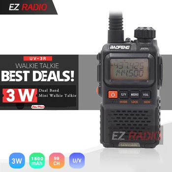 

Baofeng UV-3R Plus UV-3R+ Mini Walkie Talkie VHF 136-174MHz & UHF 400-470MHz Dual Band Mini Two Way Radio Portable Ham CB Radio