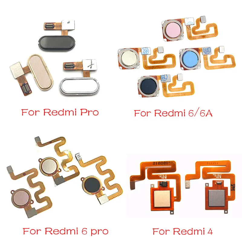 

New For Xiaomi Redmi 6A 6 Pro / Redmi 4 Fingerprint Reader Recognition Sensor Touch ID Flex Cable Replacement Parts
