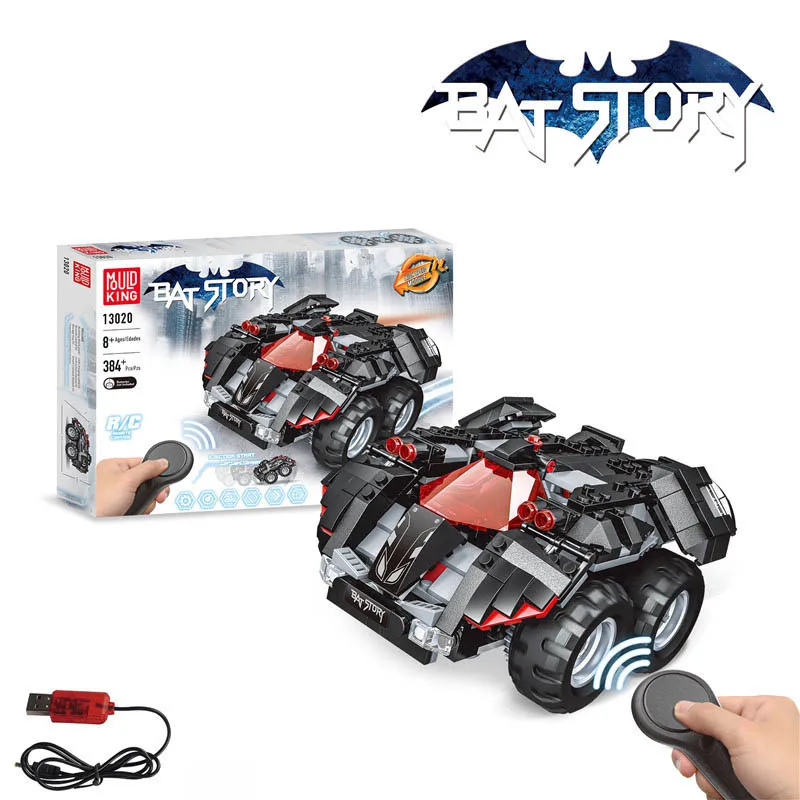 

New Products DIY Batmobile Electric Remote Control Building Blocks Small Particles Assembled Splicing Toys CHILDREN'S Toy