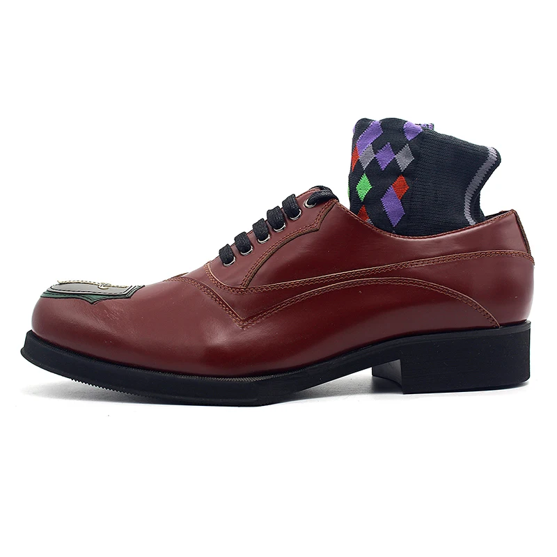 Bruin Party Jurk Echte Koe Lederen Schoenen Mannen Handgemaakte Geborduurde Lace Up Kantoor Oxford Schoenen Man Casual Platte Schoenen Grote size Bruin Party Jurk Echte Koe Lederen Schoenen Mannen Handgemaakte Geborduurde Lace Up Kantoor Oxford Schoenen Man Casual Platte Schoenen Grote size