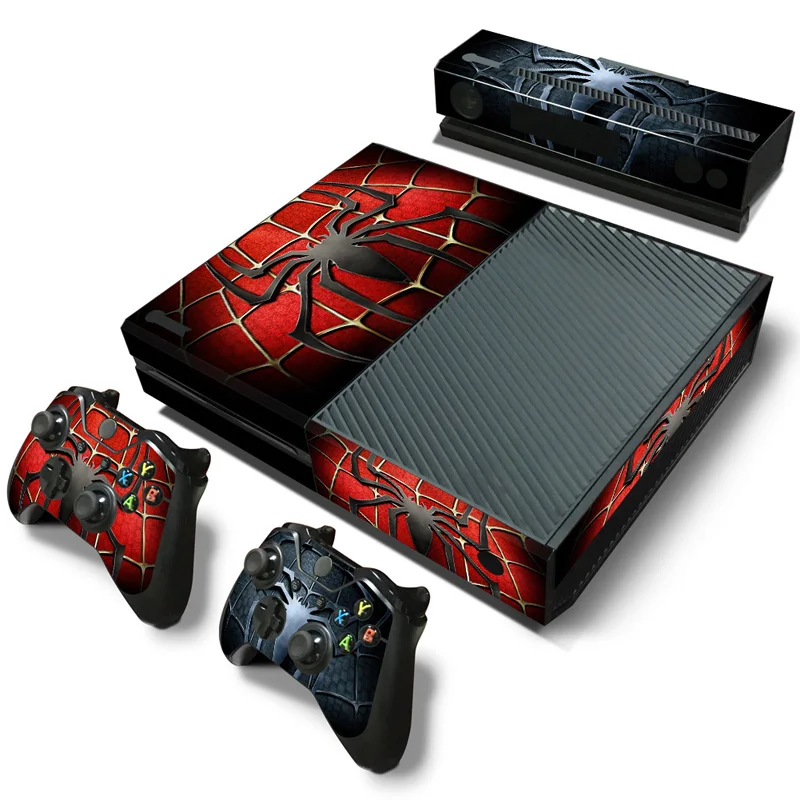 Marvel Spiderman Deadpool Sticker for XBOX ONE Skin Sticker Console and Controllers for XBOX ONE Gamepad Controller Decal 