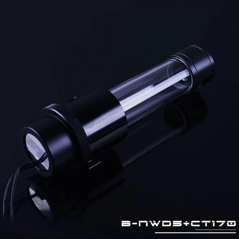 

18W D5 Combo Pump + Reservoir Maximum 5000 RPM / Flow Lift 3.8 Meter / 1100L/H Water Cylinder Tank Length 170Mm