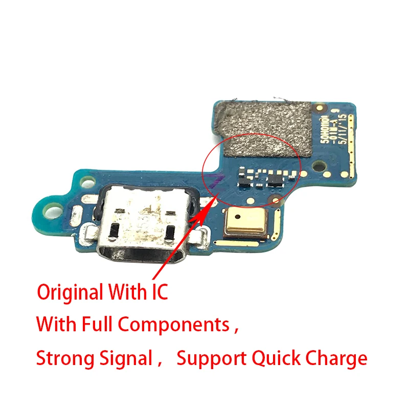 Original With IC 10 шт./лот док-разъем зарядный порт usb зарядный гибкий кабель для htc Desire 526 - Цвет: Original With IC