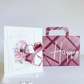 

Mmao Crafts Metal Steel Cutting Dies New Happy together letters Stencil For DIY Scrapbooking Paper/photo Cards Embossing Dies