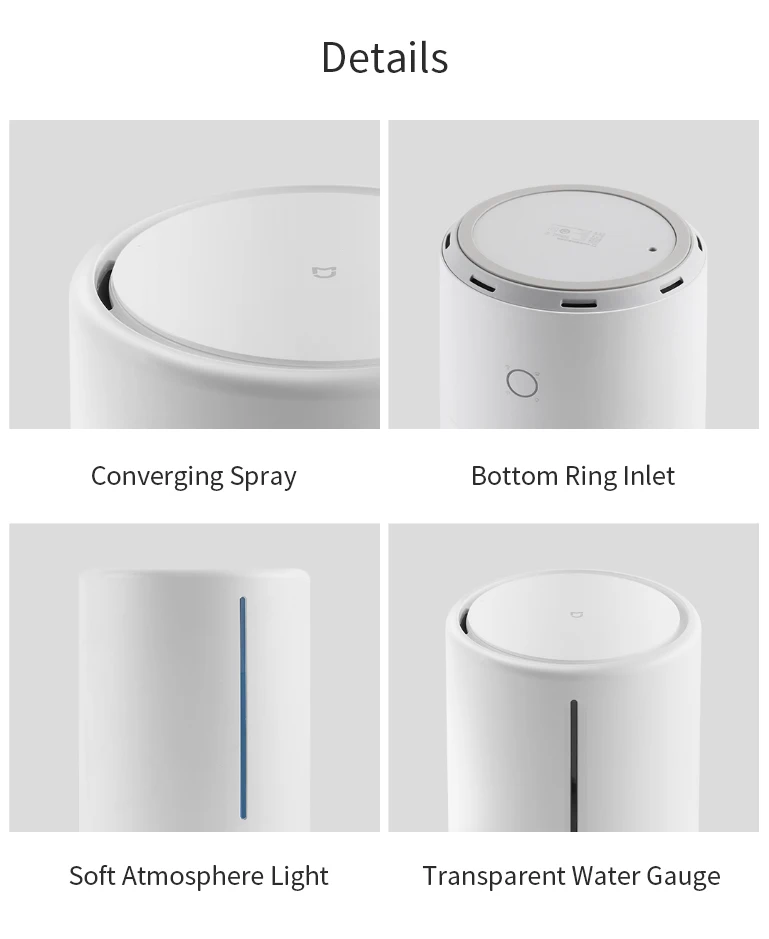 NEW XIAOMI MIJIA Humidifier intelligent UV-C sterilization Air Purifier broadcast Aromatherapy Diffuser essential oil Mist Maker