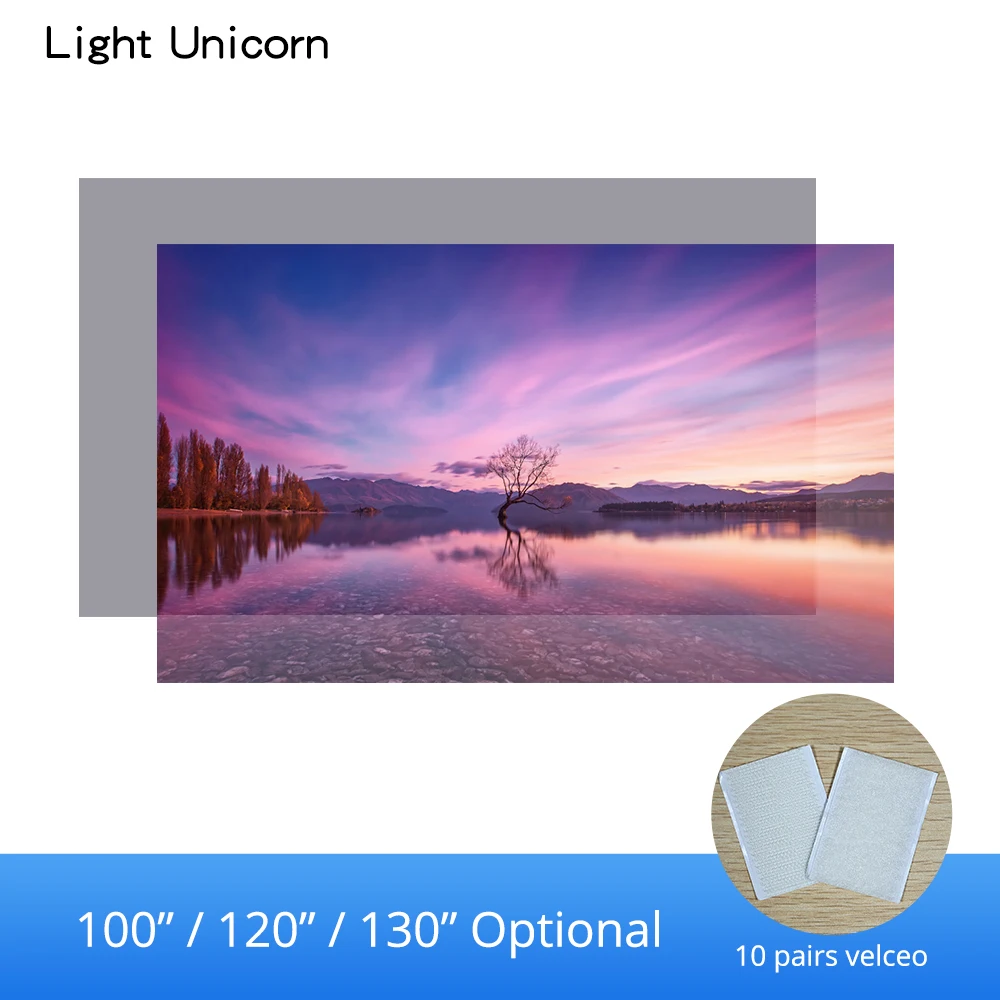 Отражающий проектор высокой яркости Unicorn светильник 100 120 130 дюймов тканевая ткань
