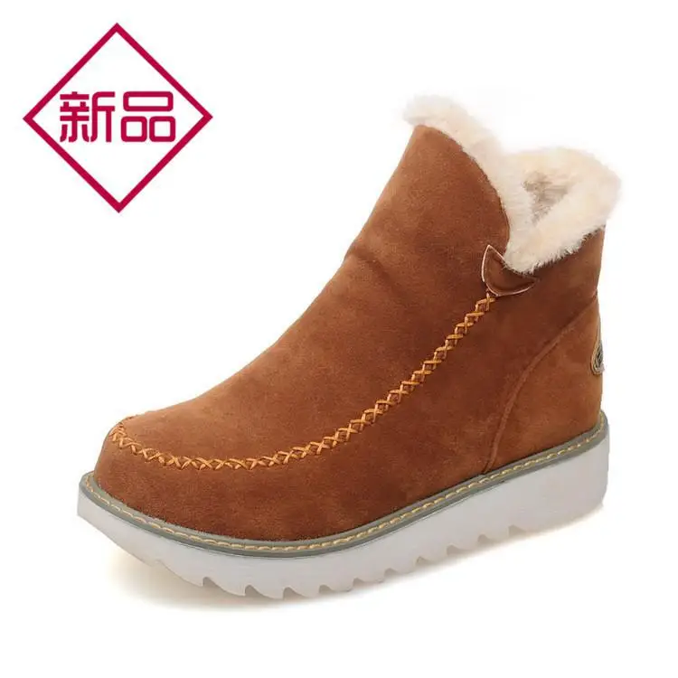

2019 Autumn And Winter Thick Bottomed Short Boots Snow Boots Large Size 40 41 42 43