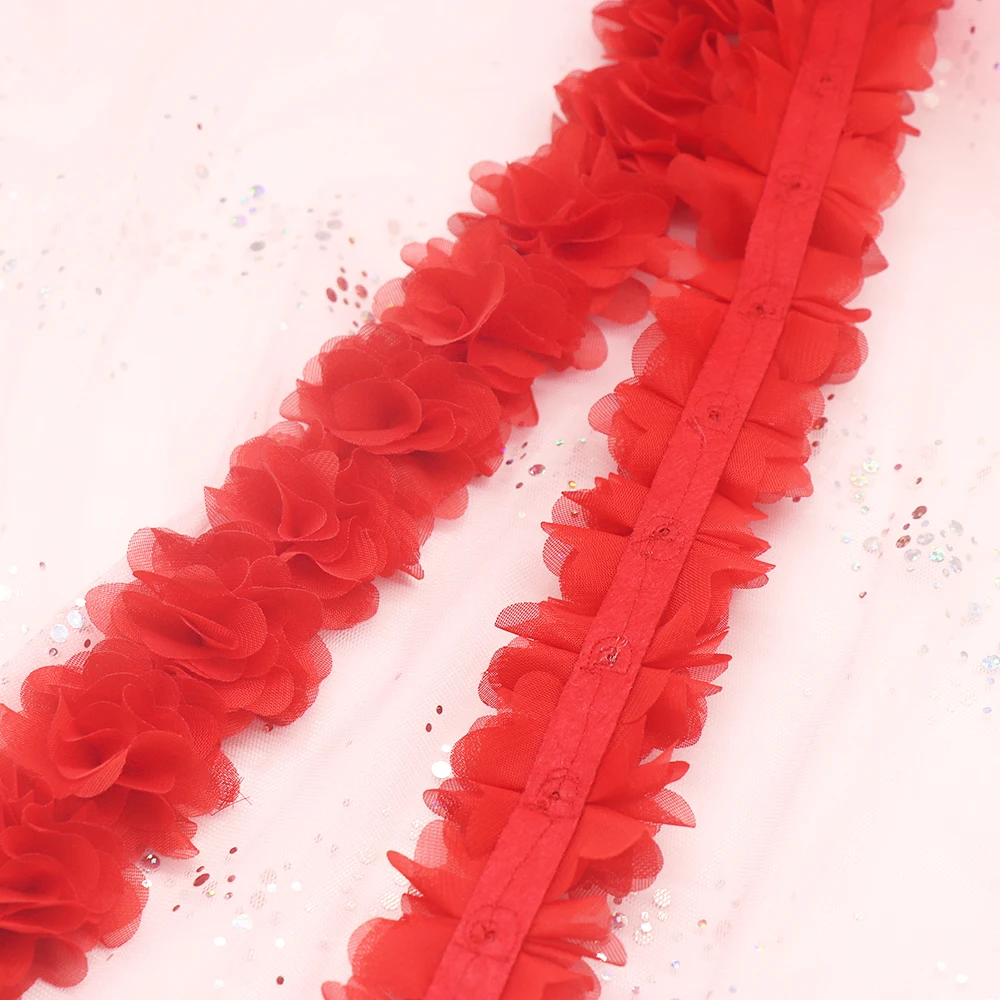 3D Chiffon Cluster Flowers Lace Dress Decoration Lace Fabric Applique Trimming Sewing Supplies 26pcs 5CM H737,lace fabric,chiffon fabric,lace garment accessories,lace sewing supplies,chiffon lace fabric,lace decoration,lace accessories,lace sewing accessories,clothing accessories