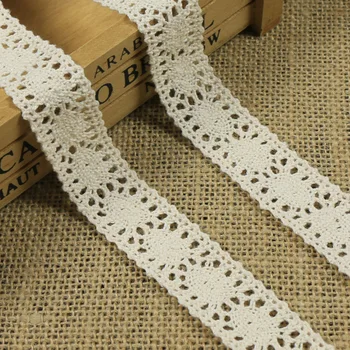 

50 yards length 2.5 width Embroidery voile african lace fabric trim high quality lace 100% Cotton Water Soluble lace edge